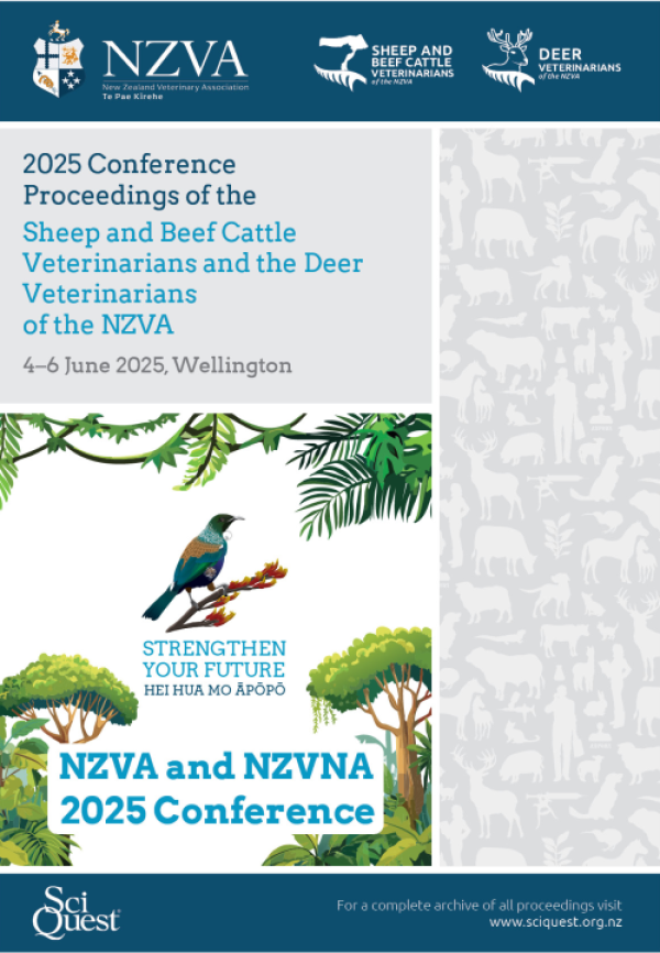 Proceedings of the Sheep and Beef Cattle Veterinarians and the Deer Veterinarians Branches of the NZVA Image